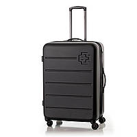 Дорожный чемодан средний стильный пластиковый М Swissbrand Berlin для путешествия 65 л 67x48.5x28.5 см MS