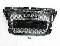 Решетка радиатора Audi A3 2008-2011 стиль RS3 (Black)