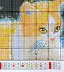 Набір для вишивання за нанесеною на канву схемою "Kitten in the garden".  AIDA 14CT printed , 57*47 см, фото 5
