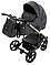 Коляска 2 в 1 Bair Onyx ECO OE-01 чорний, фото 3