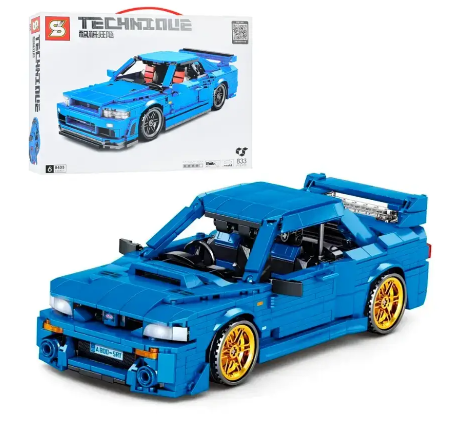 Конструктор Technique 8405 Subaru спортивна машина (833 деталі ...