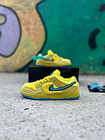 Женские кроссовки Nike SB Dunk low X Grateful Dead Yelllow/Blue