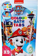 Шипучие цветные таблетки для ванны для детей Nickelodeon