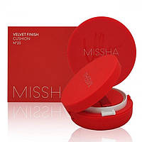 Кушон для лица с матовым финишем MISSHA Velvet Finish Cushion SPF50+/PA+++ №23, 15 г