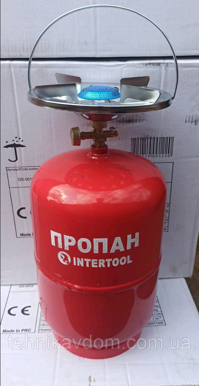 Газовий балон Intertool із пальником 12 л