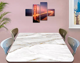 Наліпка на стіл Мармур 60 х 100 см, фото 4