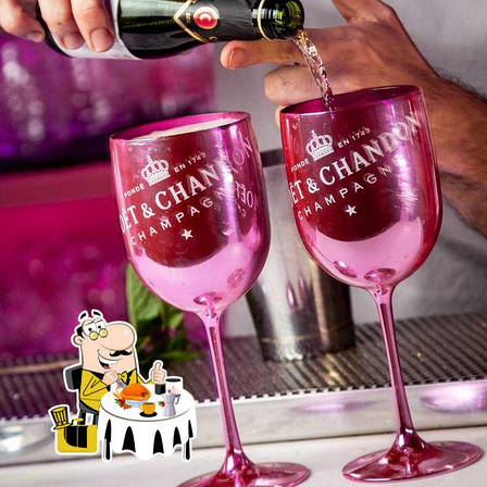 Фірмові келихи для шампанського Moët & Chandon. фужери Миє Шандон. Рожевий moet, фото 1