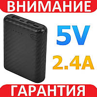 Корпус Power Bank 18650 с USB на 4 аккумуляторов ЧЕРНЫЙ