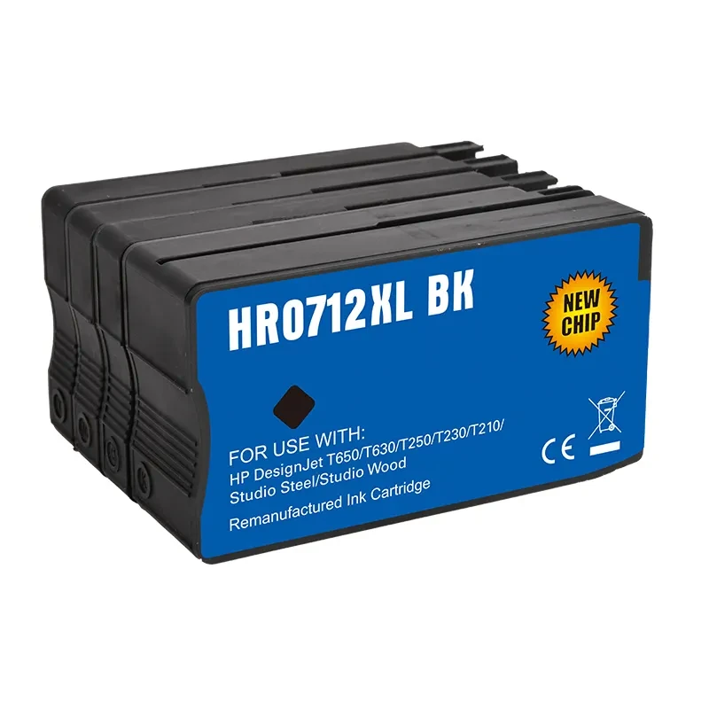 Набір сумісних картриджів Ocbestjet HP 712 для HP DesignJet T230/630/650 (CMY х 29 мл, K х 80 мл)