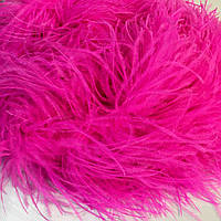 Боа страусиное трехслойное, длинна 1,8м, цвет Electric Pink