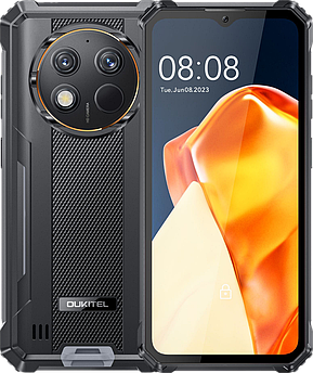 OUKITEL WP28 8/256 GB, 10600 mAh, NFC, Android 13, IP69K, 48 МП, Дисплей 6.52", Захищений смартфон WP 28 Чорний
