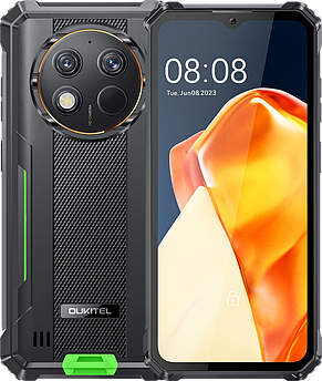 OUKITEL WP28 8/256GB, 10600 mAh, NFC, Android 13, IP69K, 48 МП, Дисплей 6.52", Захищений смартфон WP 28 Зелений