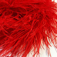 Боа страусиное пятислойное, длинна 1,8м, цвет Red