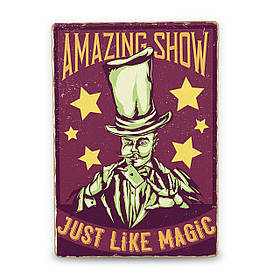 Дерев'яний постер Amazing show А5