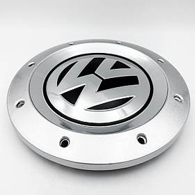 Ковпачки (заглушки) на литі диски VW (Фольксваген) 147 мм Хром лого і база (1K0601149E)