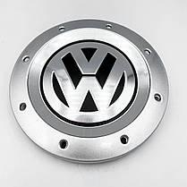 Ковпачки (заглушки) на литі диски VW (Фольксваген) 147 мм Хром лого і база (1K0601149E), фото 3