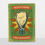 Дерев'яний постер ідея ніколи не вмирає А5, фото 6