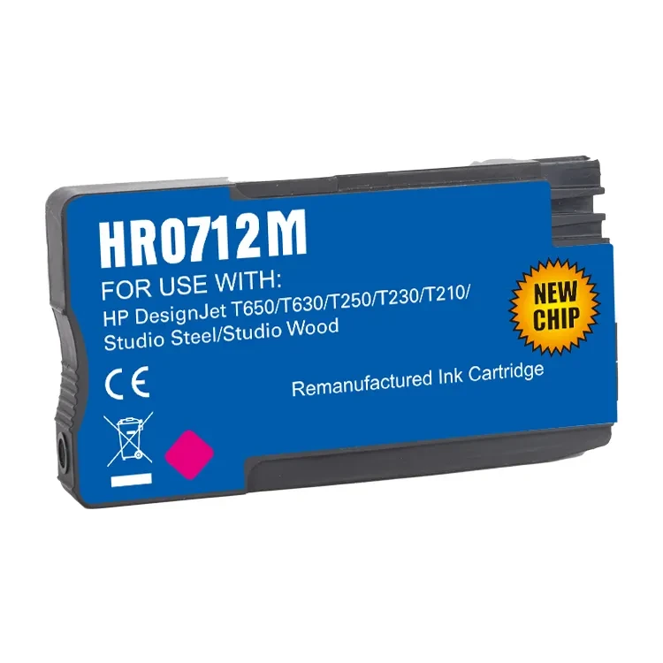 Сумісний струменевий картридж Ocbestjet HP 712 для HP DesignJet T230/630/650, Magenta, 29 мл