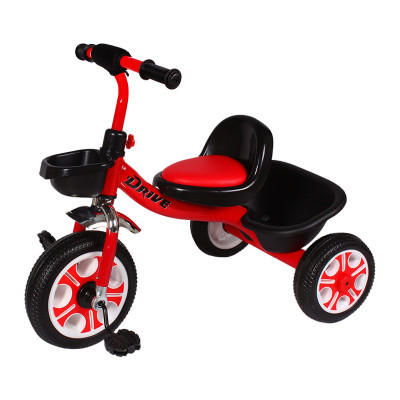 Дитячий триколісний велосипед Tilly з кошиком для іграшок Drive Червоний Art32286