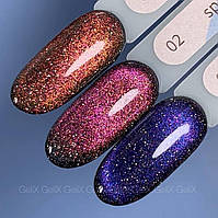 Гель лак GeliX SPACE Cat, 01 8мл  космічна кішка