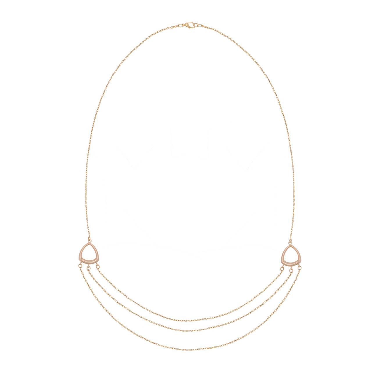 Підвіска на ланцюжку "Ранкова роса" (Медичне золото) 82 см лимонна позолота (624771), фото 1