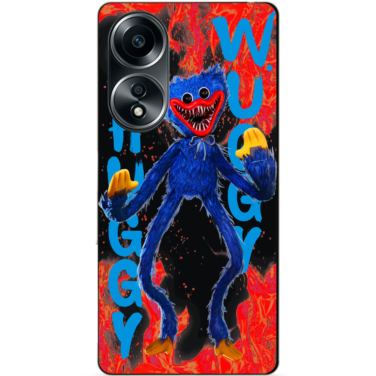 Силіконовий бампер чохол для Oppo A58 з малюнком Huggy Wuggy Хаггі Вагі Poppy Playtime