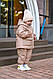 Зимовий дитячий костюм для дівчаток куртка + штани зріст 104,110, 116,122,128., фото 2
