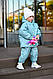 Зимовий дитячий костюм для дівчаток куртка + штани зріст 104,110, 116,122,128., фото 5