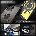Чохол Spigen Tough Armor Mag MagSafe Gunmetal для iPhone 15 Pro Max ACS06593, фото 4