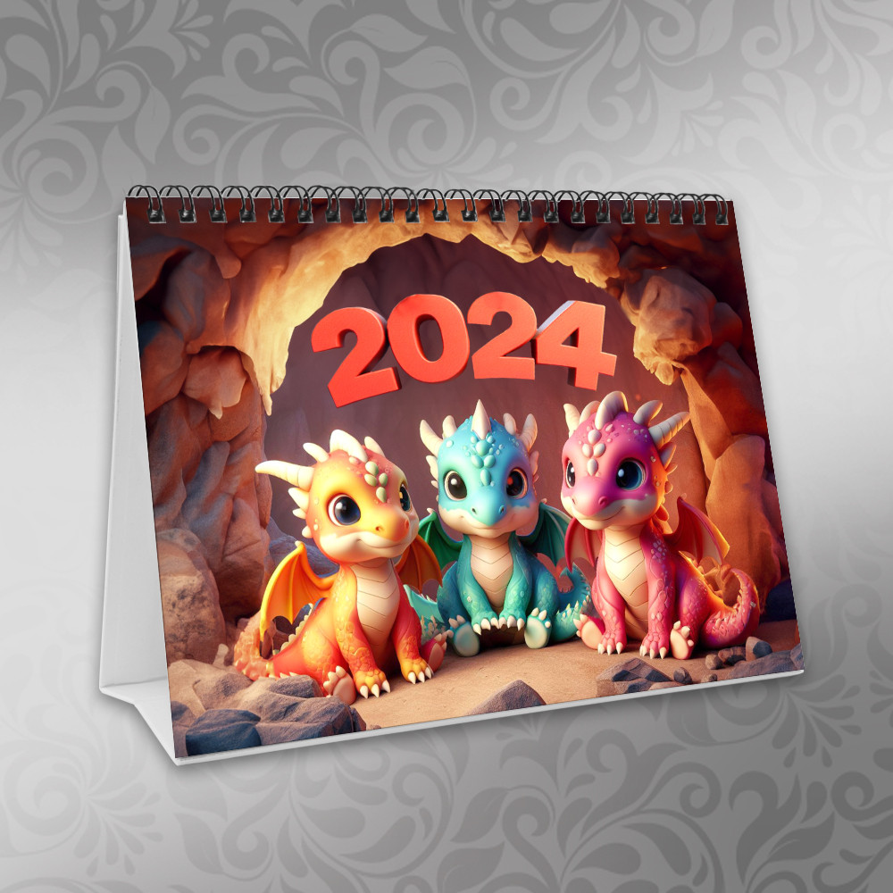 Календар Настільний на 2024 рік Дракона