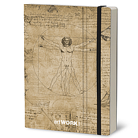 БЛОКНОТ STIFFLEX ARTWORK SKETCHBOOK: LEONARDO (Италия). Размер 15х21 см