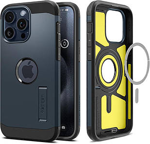 Чохол Spigen Tough Armor Mag MagSafe Metal Slate для iPhone 15 Pro ACS06734