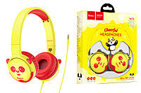 Наушники HOCO W31 Children headphones Panda Yellow