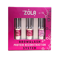 ZOLA Набор для ламинирования NEW Brow&Lash Protein Reconstruction System