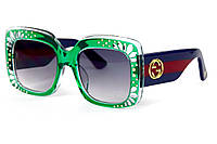 Зеленые брендовые женские очки для солнца очки солнцезащитные Gucci Gucci Toyvoo Зелені брендові жіночі
