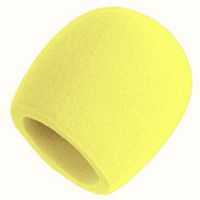 Ветрозащита для ручного микрофона желтого цвета