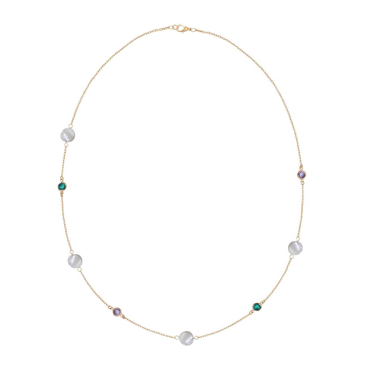 Підвіска на ланцюжку "Новий образ" (Медичне золото) 82 см лимонна позолота (924425), фото 1