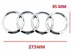 Емблема передня Audi 273*95 мм. Хром., фото 3