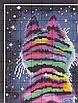 Набір для вишивання за нанесеною на канву схемою "Striped cat ". AIDA 14CT printed , 29*40 см, фото 5