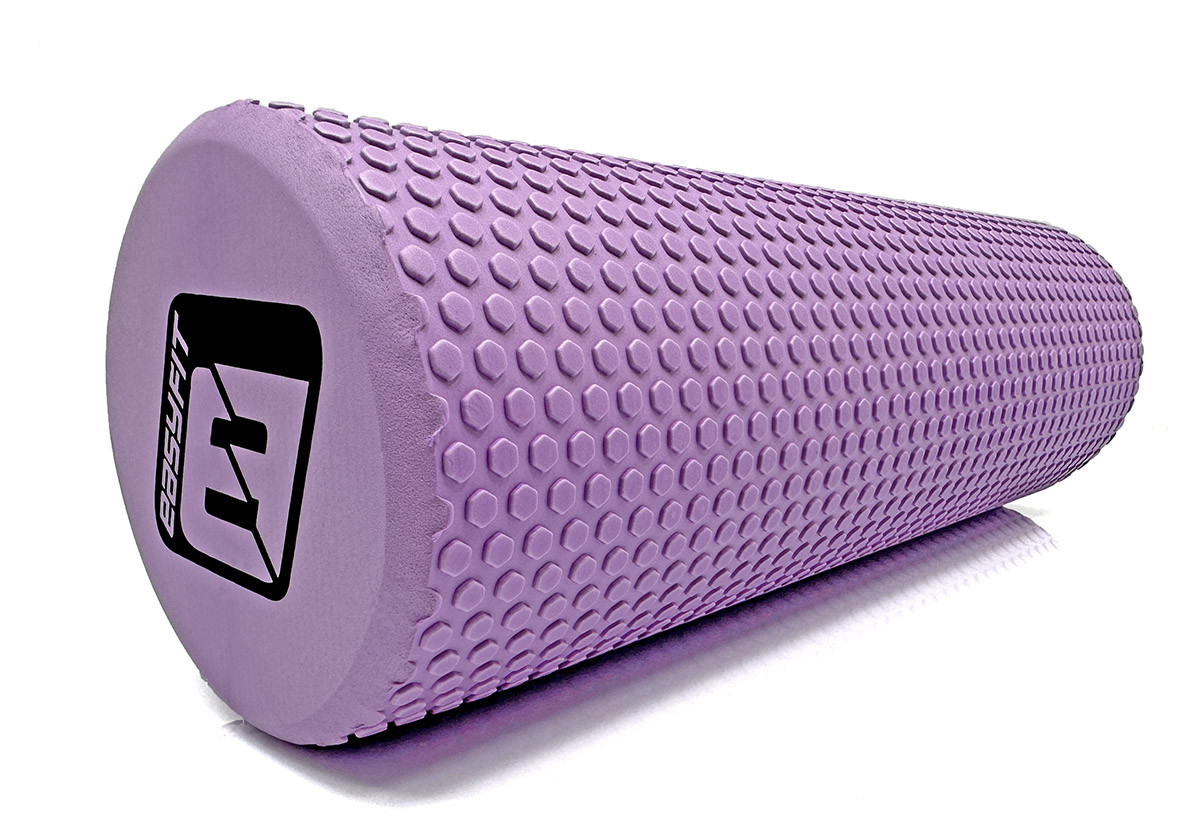 Массажный ролик EasyFit Foam Roller 45 см Фиолетовый - фото 3 - id-p1542127535