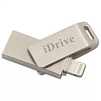 Флешка iDrive Metallic 64GB USB 3.0/Lightning silver