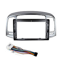 Перехідний штатний комплект із проводкою до Android магнітоли Hyundai Accent 2009-2011