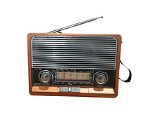 Радиоприемник Встроенный аккумулятор/FM/AM/SW/Bluetooth/ USB/Фонарик Everton RT-306