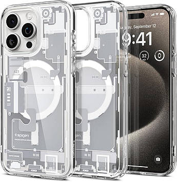 Чохол Spigen для iPhone 15 Pro Max - Ultra Hybrid Zero One White MagFit (ACS07034)