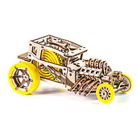 Деревянный конструктор "Hot Rod" Time for Machine T4M380303 (Желтый) Toyvoo Дерев'яний конструктор "Hot Rod"