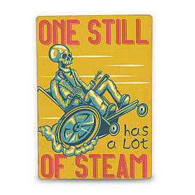 Дерев'яний постер One still of steam А5