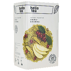Чай пакетований Hello tea Linden-elder (Ліпа-бузина) уп/20 шт.