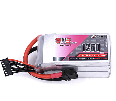 Аккумулятор GNB 1250mAh 6S 22.2V 130C LiPo XT60