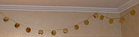 Гирлянда-лента KOZA-Style золотая большая 4м