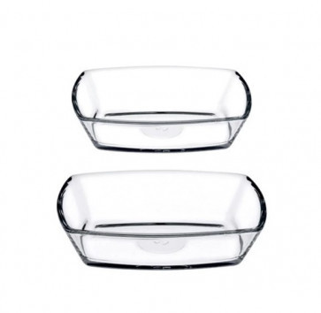 Набір скляних салатників Tokio (120x90x31мм, 180x120x36мм) 2 шт. Pasabahce 96935, фото 1